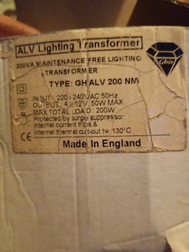 Alv lighting transformer - lighting,