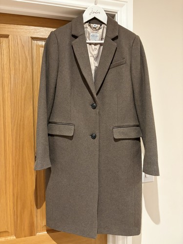Joules tweed coat green - uk,