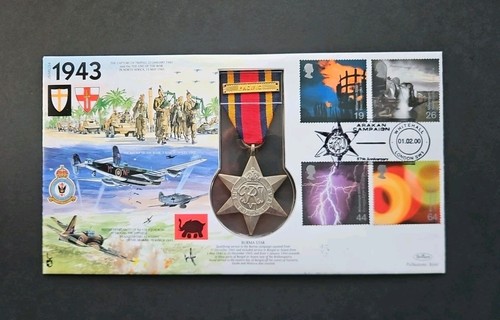 Fdc burma star - fdc,