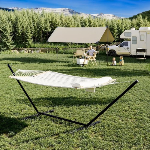 Folding double hammock stand - folding,