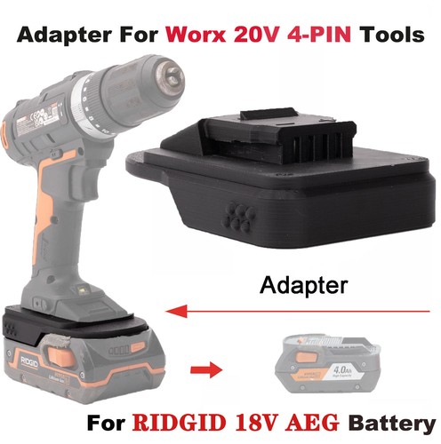 Battery adapter for - battery, ridgid