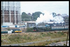Original AGFA 35mm Rail Slide: OLD OAK COMMON OPEN DAY SHUTTLE: 1981 #1638