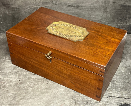 Antique mahogany stationary - antique,