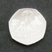 2025 Mary Poppins 50p Fifty Pence Coin Brilliant Uncirculated BU