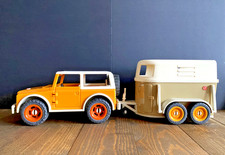 Schleich 4X4 Jeep Vehicle With Horse Trailer Toy Playset  Horses Animals