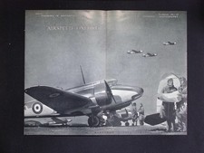 Original WWII Double-Sided Advert – Airspeed Oxford & Hiduminium, April 5, 1940