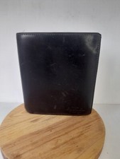 Mens AKA Leather Wallet Dark Brown Folding Multi Pockets Zip