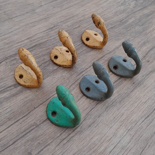 6pcs vintage salvage - cast, iron