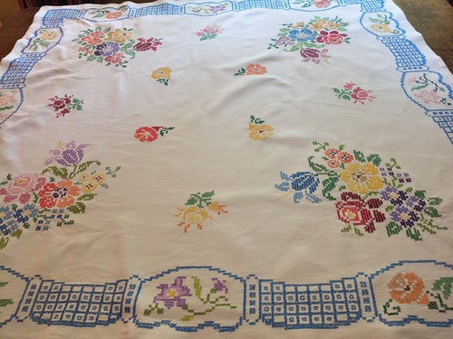 Vintage linen embroidered - vintage,