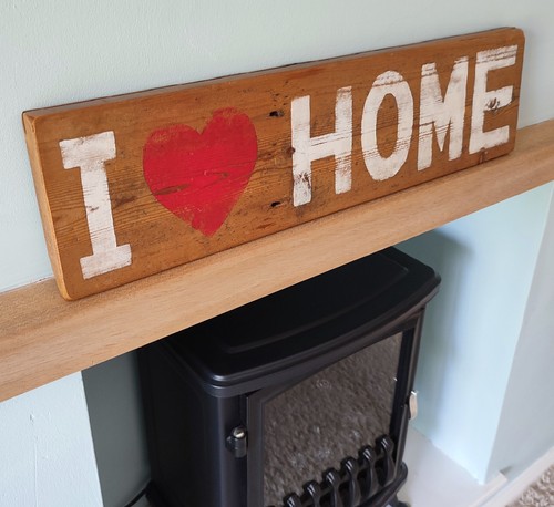 Wooden sign love - sign, home"