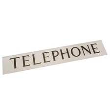Telephone box sign for - box,