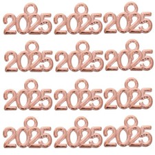  50PCS DIY 2025 Number Charms