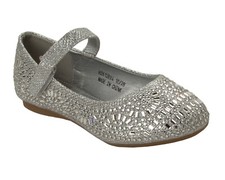 GIRLS SILVER GLITTER BALLET