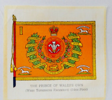 Prince of Wales's Own West Yorkshire Regiment 14th Foot Cigarette Silk Flag