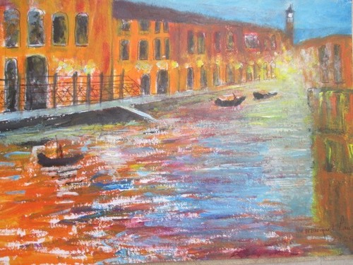 Recent painting venice - my,