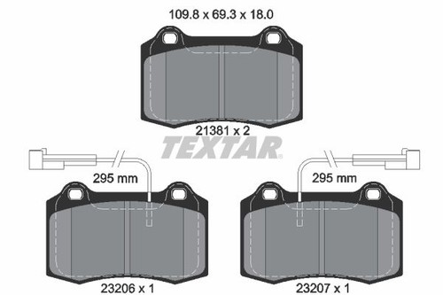 2138103 brake pad set - pad, disc