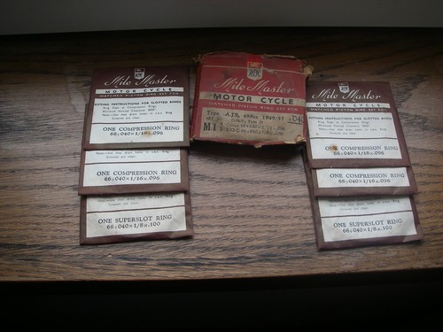 Matchless twin piston rings - g9,