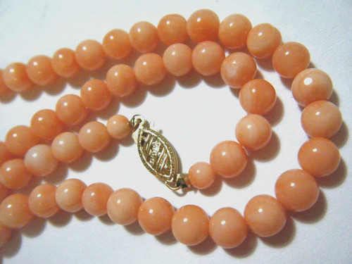 Vintage 5mm beads genuine - 19",