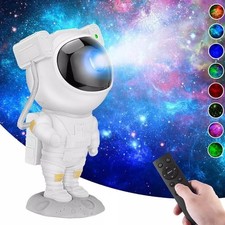 Astronaut Galaxy Star Projector with Nebula, Timer & Remote, Adjustable Head