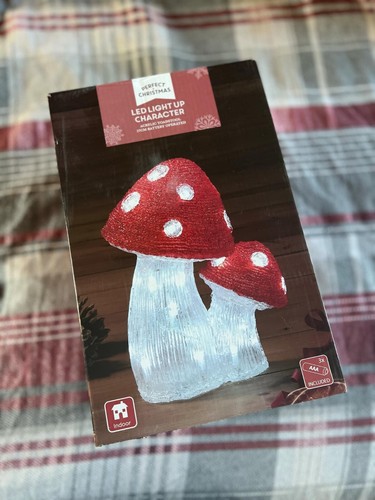 Led light toadstool - led,