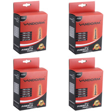 4 PACK Vandorm 700c x 23c - 28c Presta Valve 27" Road Bike Inner Tubes