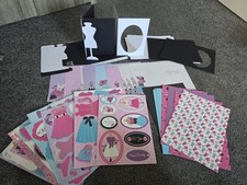 Kanban Dress Diva Card Kit Including Shaped Cards  Envelopes  pop outs and More.