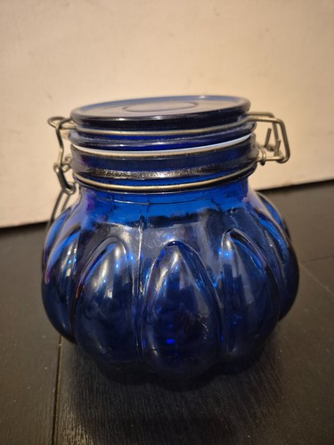 Vintage cobalt blue glass - blue,