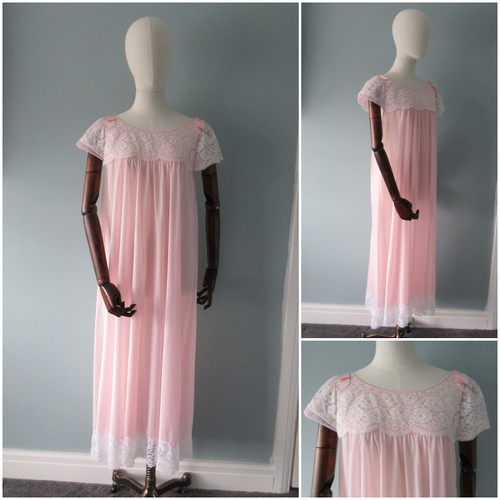 Vintage nightgown 1960s - nightgown,