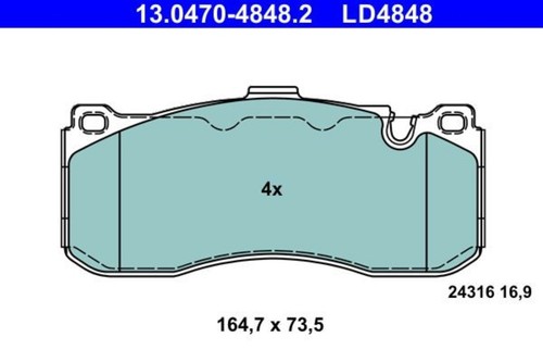 Disc ceramic brake pad set - brake,