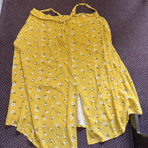 Ladies yellow floral skirt - floral,