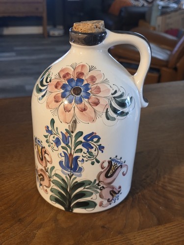 1978 hand painted ceramic pot - 1978,