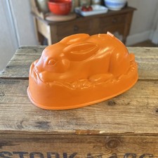 Vintage Bright Orange Plastic