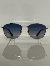 Police SPL996V 509P Gunmetal Aviator Polarized Gradient Blue Sunglasses