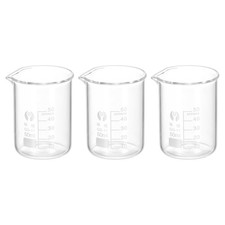3Pcs 50ml Low Form Glass
