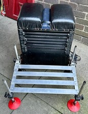 Fishing seat box with legs