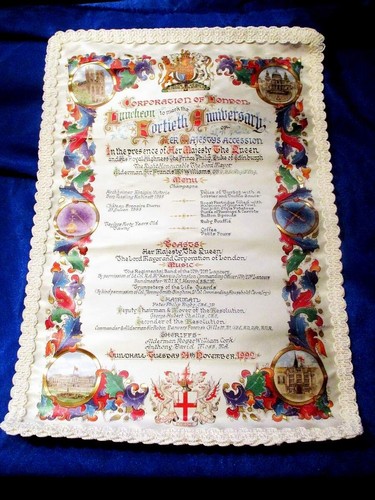 Guildhall luncheon menu hrm - luncheon,