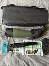 Gosky 20-60x80 Spotting Scope with Tripod Carrying Bag Smartphone Adapter Boxed 