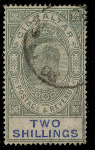 Gibraltar edvii sg62 green - edvii,