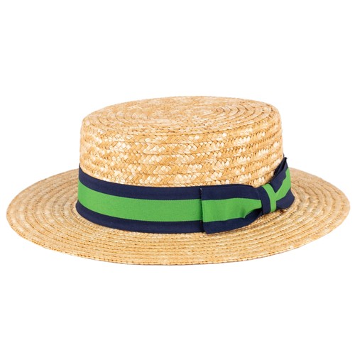 Classic straw boater - boater, hat