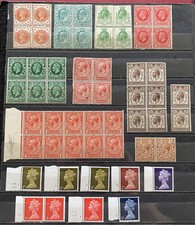 GB Mint Blocks of Pre-Decimal Stamps Collection