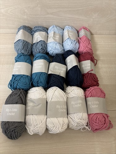 Big little crochet yarn cotton - big,