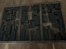 125 Vintage Wooden Letterpress