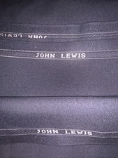 John Lewis Cool Wool Fabric Navy Suiting Clothes 1.1 Metres X150cm (B18