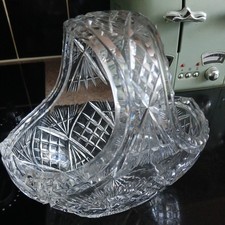 Large Hand Cut Lead Crystal