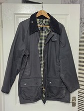 Barbour Beaufort Black Wax Jacket Mens E38 Waxed Country Classic Coat Size 46