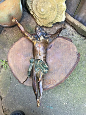 Antique German painted carved