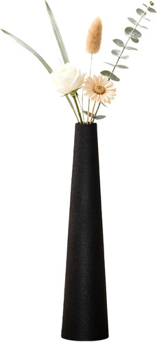 Tall conic ceramic bud vase - tall,