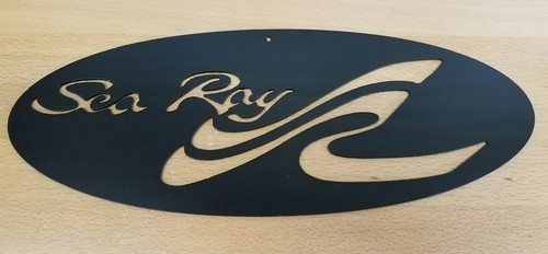 Sea ray boats metal wall - sea,
