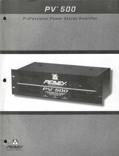 Peavey 500 power - peavey, amplifier