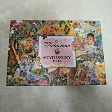 Vtg Victorian Stationery Box